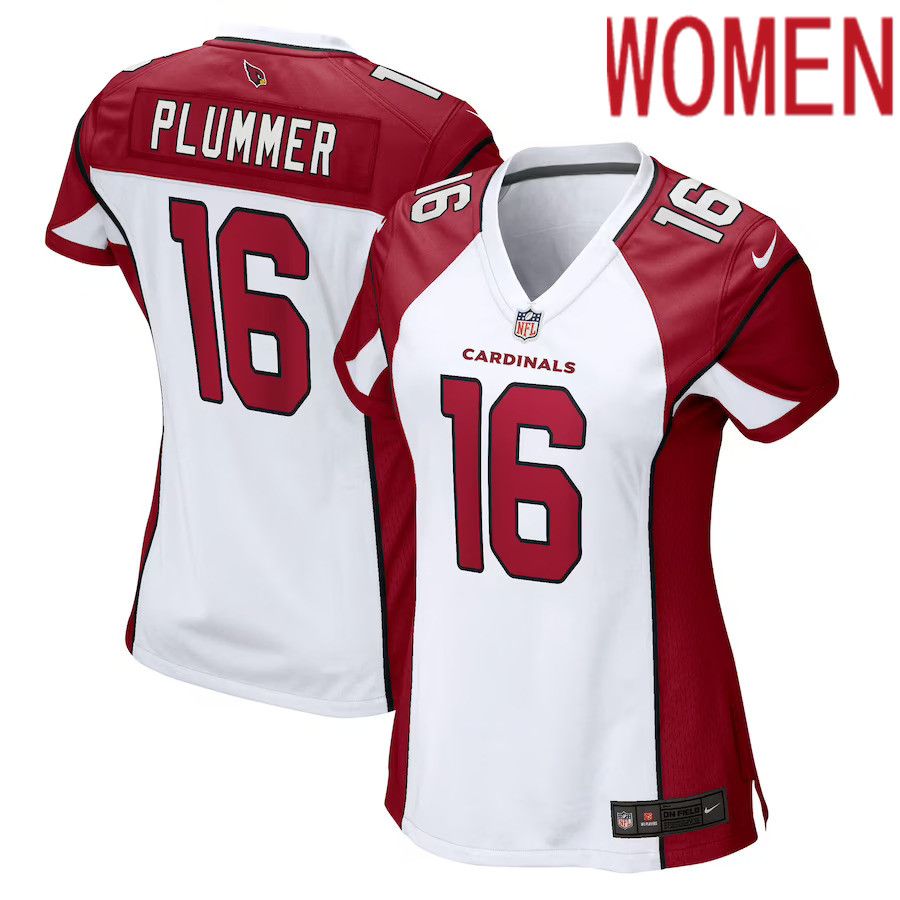 Women Arizona Cardinals 16 Jake Plummer Nike White Retired Game NFL Jersey